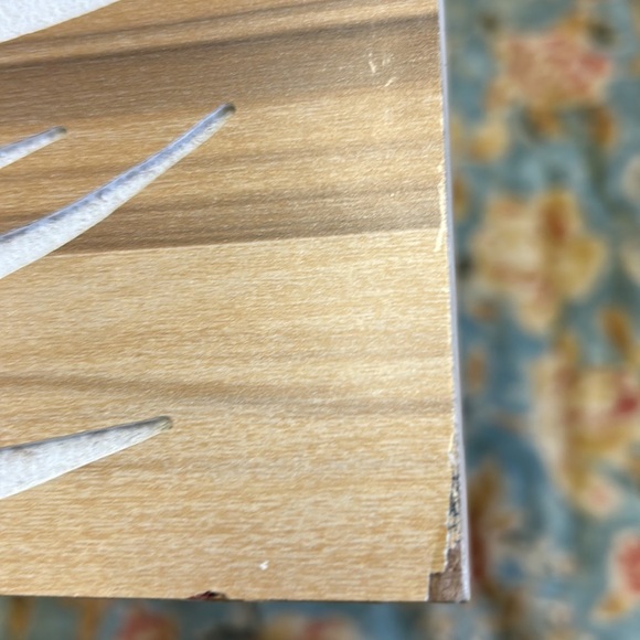 Palm leaf Mini Wooden Laser Cut Wall Decor Display - Three Piece Brown/W… - Picture 14 of 15